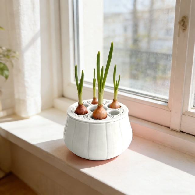Contemporary Hydroponic Onion Grower Enhancing Indoor Spaces With Green And Easyly Multipurpose Hydroponics