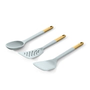 Beautiful 3-Piece Silicone Kitchen Utensil Tool Set, Hydrangea by Drew Barrymore