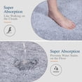 thumbnail image 3 of Alfombra de baño Walensee Growing Blue, 50 x 80 cm, absorbente de agua, 3 of 8