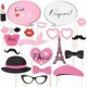 thumbnail image 1 of wonima44 Props Photo Booth Props Kit Paris Themed Decoration French Photo Booth Props, Eiffel Tower, Party Favors 18PCS, 1 of 1