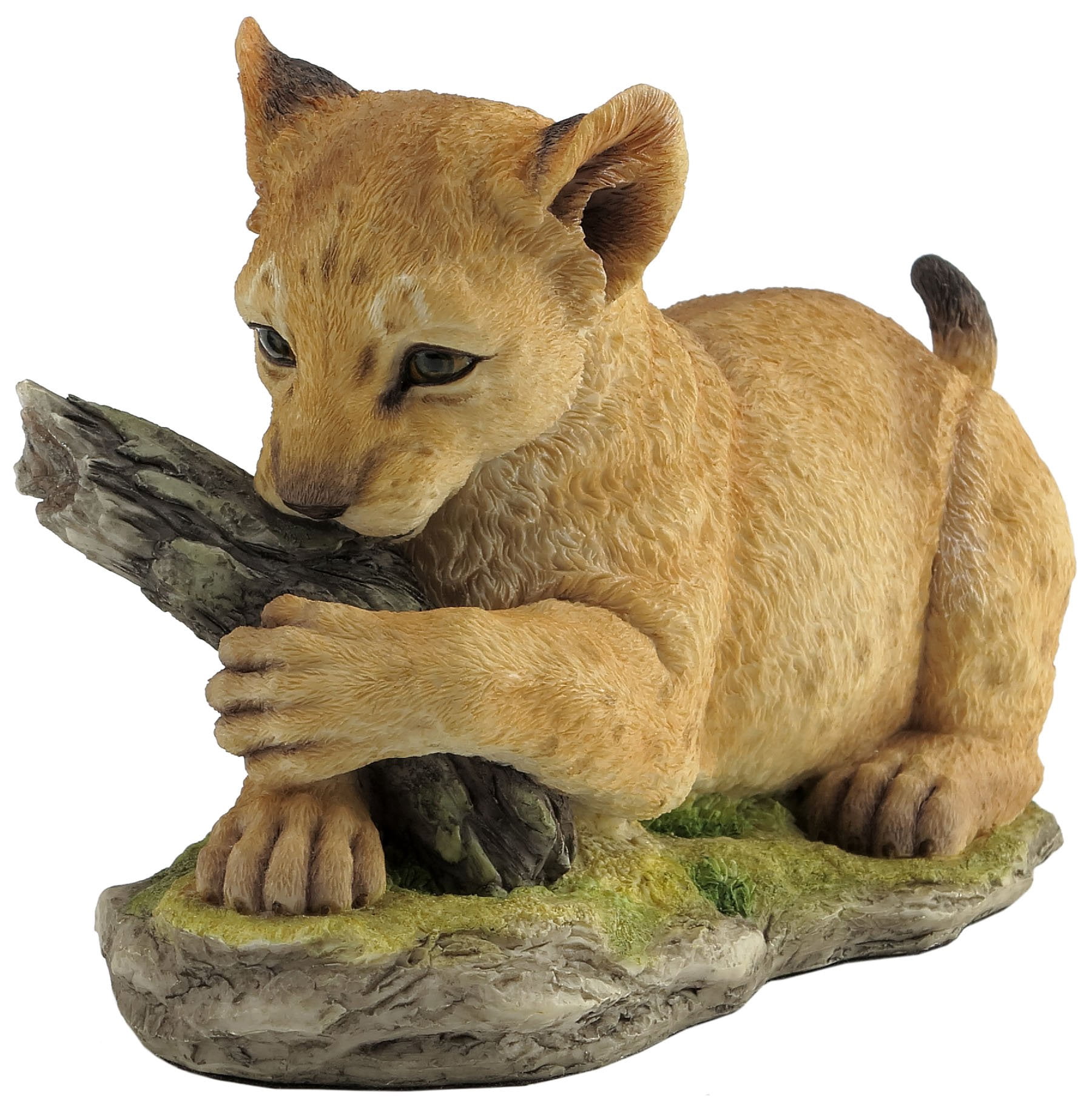 9.75" Howling Wolf With Cub Statue - Polyresin Animal Figure Collectible Display - View #10