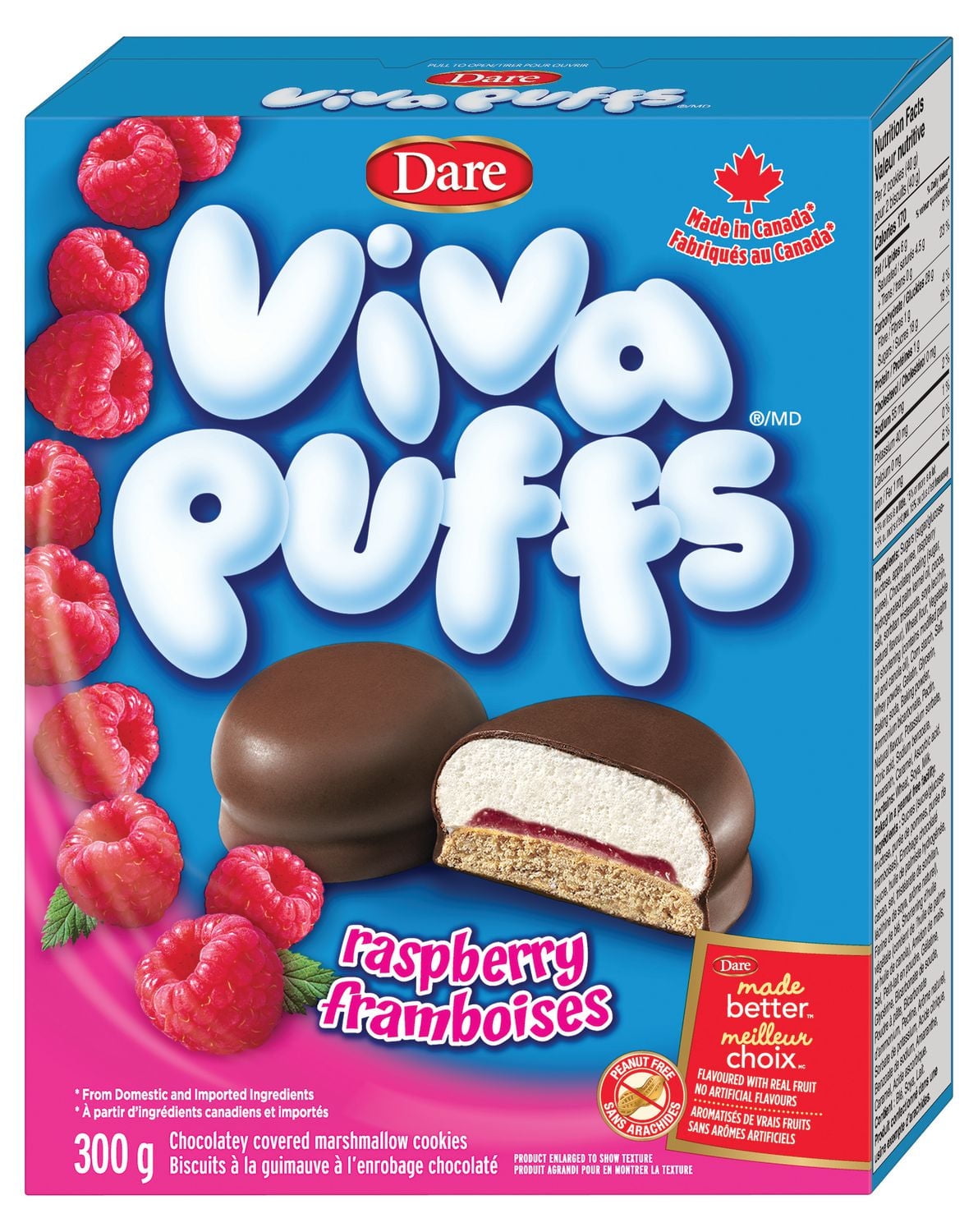 Dare Viva Puffs Raspberry Cookies