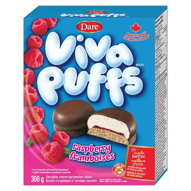 Viva Puffs Raspberry Cookies, Dare
