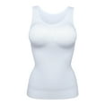 thumbnail image 5 of Plus Size Camisole Tank Top Shapewear for Womens Removable Pads Tummy Control Waist Trainer Undershirt Shapewear Tank Tops Slimming Seamless Body Shaper, 5 of 8