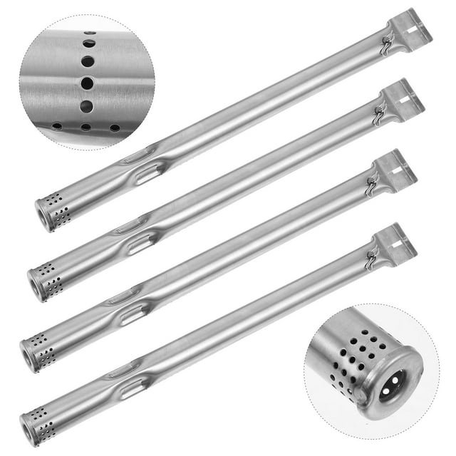 OULII 4 Pcs Tubes de Brûleur de Gril au Gaz Légers en Acier Inoxydable pour la Maison et le Bbq Extérieur