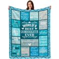 thumbnail image 1 of LHSHID Granddaughter Sherpa Fleece Blanket Granddaughter Blanket from Grandma to my Granddaughter Blanket Granddaughter gifts from Grandma Gifts for Granddaughter 30"x40", 1 of 7