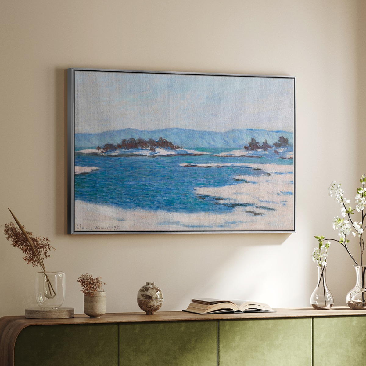 Vintage Nautical Print-XCVIII By Wexford Home Framed in Silver Wood Gallery Wrapped Canvas 25 in. x 37 in.