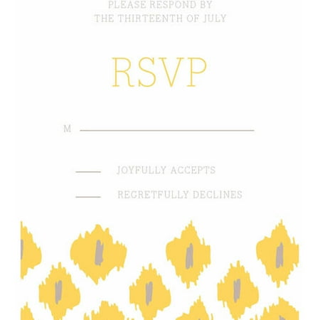 Modern Ikat Standard RSVP