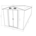 thumbnail image 2 of vidaXL Garden Shed Anthracite Galvanized steel Large Garden Shed, 2 of 5