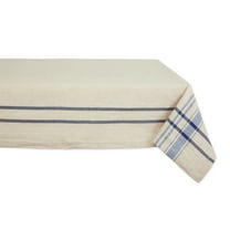 DII Nautical Blue French Stripe Tablecloth 60x120