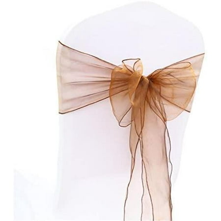 

25PCs Wedding Decorations Chair Cover Sashes Bow Tie Ribbon Wedding Reception Satin Chair Bow Sash Ribbon Sashes Wedding Decoration Accessories Chair Bands 18 * 275cm