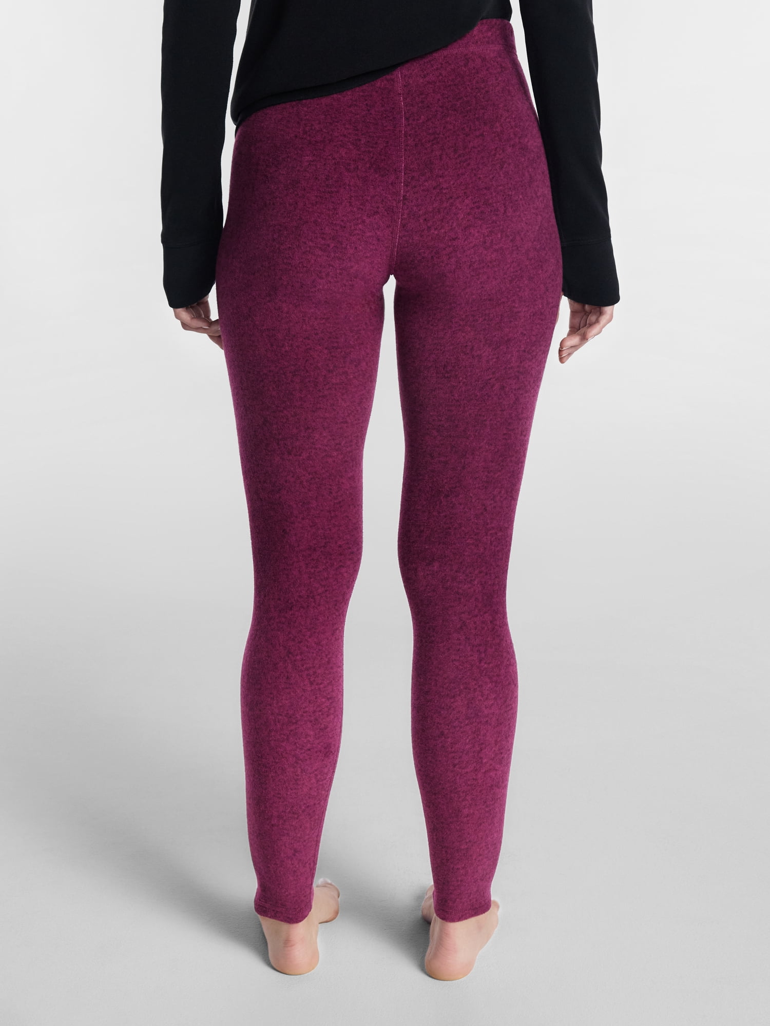 ClimateRight by Cuddl Duds Stretch Fleece Women's Mild Natural Rise Base Layer Thermal Legging, Sizes XS to 4X