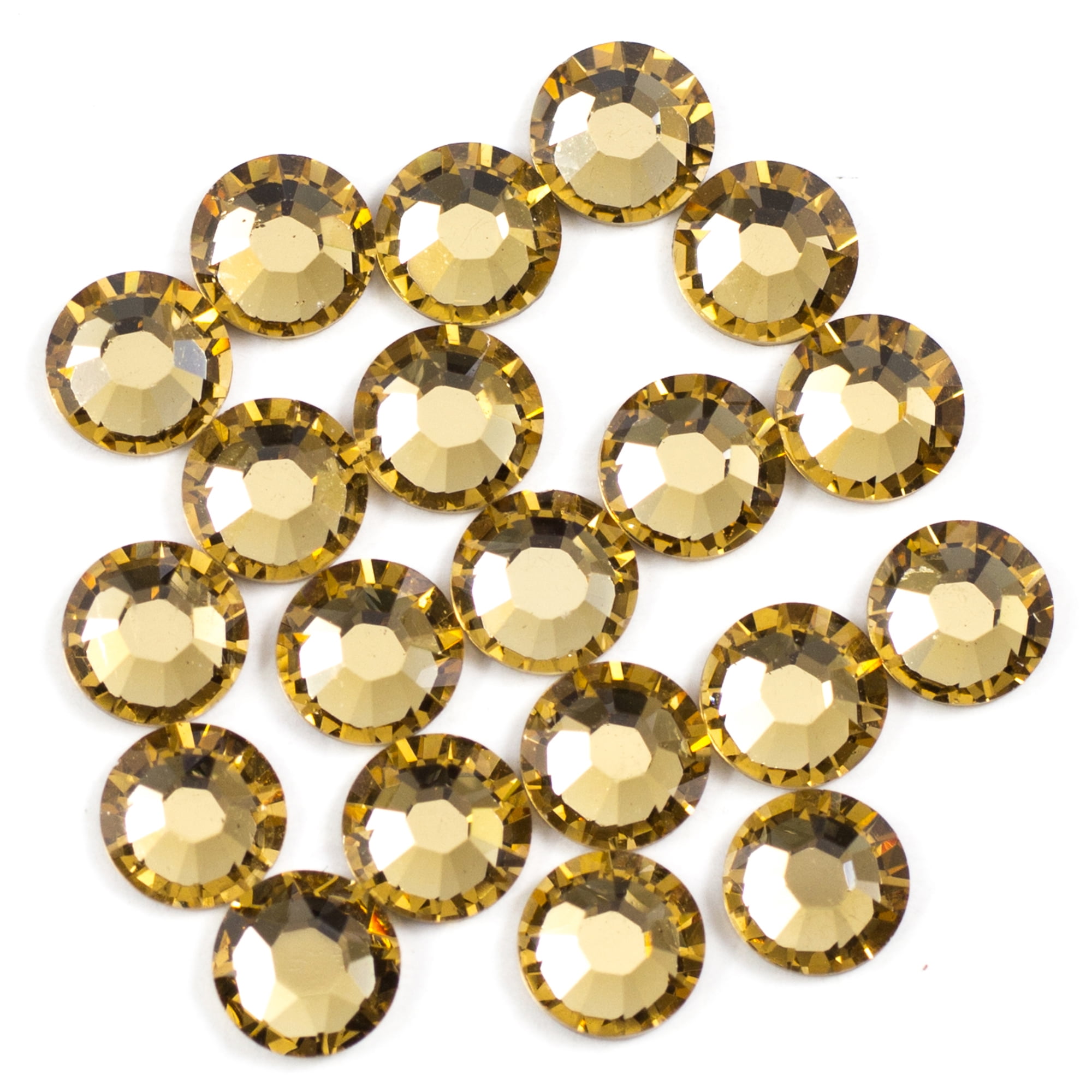 Swarovski 5mm Light Colorado Topaz Hotfix Crystals, 20Pc