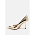 thumbnail image 3 of Poudre Metallic Patent Faux Leather Pumps, 3 of 10
