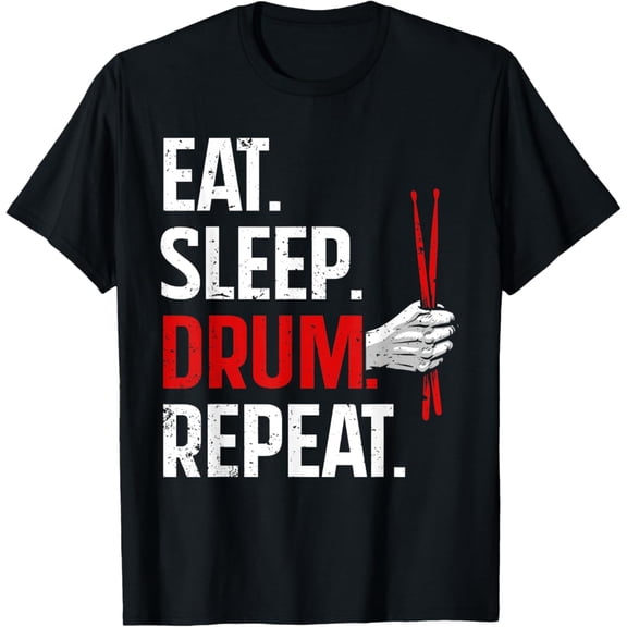 Tiny Nest Drumming Art For Men Women Drumline Drum Set Drummer T-Shirt, Size S To 5XL T-Shirt