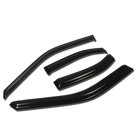 Nissan Quest Vent Visor - For 2000 to 2006 Nissan Sentra B15 4DR 4pcs Window Vent Visor Deflector Rain Guard (Dark Smoke) 01 02 03 04 05