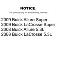 thumbnail image 2 of Transit Auto Front Rear Disc Brake Rotors and Semi-Metallic Pads Kit for Car Buick LaCrosse Allure K8F-100786, 2 of 11