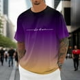 thumbnail image 2 of oqasdz Mens T Shirts Oversized Summer Crew Neck Short Sleeve with City Print Basic Shirts Loose Casual Sports Shirts Tee Top, 2 of 4