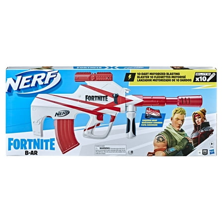 Nerf Fortnite Motorized Blaster with Fortnite Converge Wrap with 10 Elite Darts