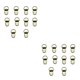 thumbnail image 3 of Riwesomey Gancho de 100 uds, ganchos de agujero geométrico semicircular, anillo colgante moderno Simple, colgadores de suministros para el Oro 763 Semicírculo 2piezas, 3 of 6