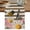 Brown, variant on Spring Bees Daisy Table Runner, Rustic Tulips Dots Yellow Striped Burlap Washable Cotton Linen Table Runners 36 Inches Long, Dresser Scarf Runner for Nightstand/End Tables/Round Tables 13''x36''