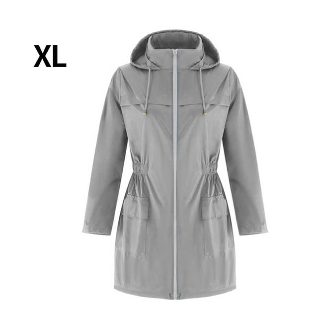 Chaqueta deportiva para mujer, para niñas, al aire libre, impermeable, a prueba de viento, abrigo, ropa, gris, xL Sweethay HA6452-04B