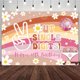 thumbnail image 1 of Fondo de un solo dígito para fiesta de feliz décimo cumpleaños, decoraciones bohemias con arcoíris, estilo disco, margaritas, flores, pastel de cumpleaños, pancarta de mesa, accesorios para fotomatón, 1 of 4