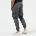 thumbnail image 2 of Eashery Cargo Pants Trousers Big Outdoor Fashion Casual Jogger Pants Men Cargo Pants (Grey,L), 2 of 5