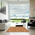 thumbnail image 6 of Ahgly Company Indoor Square Patterned Grapefruit Red Area Rugs, 5' Square, 6 of 6