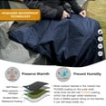 thumbnail image 6 of DUKUSEEK Hooded Stadium Blanket, Waterproof Outdoor Fleece Blanket - Large (79x56), Portable, Wearable, Warm for Outdoor-Navy Blue, 6 of 8