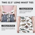 thumbnail image 6 of Cartoon Dinosaurs Names Pattern Apron-Garden Aprons for Women with Pockets-Cotton Linen Waterproof Kitchen Cooking Gardening Aprons Adjustable for Kitchen,Cooking,BBQ and Salon 33x27 Inch, 6 of 7