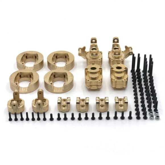 maskred Kit de Pièces Métalliques de Mise à Niveau en Métal Trempé 14 Pièces pour YIKONG 1/10 YK4082 RC Hop-ups