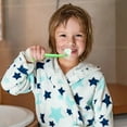 thumbnail image 2 of Children's Three sided Tumbler Toothbrush Efficient Cleaning Cute Design Soft Safe Easy Grip, 2 of 5