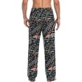 thumbnail image 2 of GZHJMY Colorful Ornament Print Men's Pajama Pants, Soft and Comfortable Lounge Sleep Bottoms with Pockets, Men's Sleepwear with Custom Print, X-Large, 2 of 7