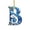B, variant on Ormiya Letter H Door Wreath Decoration, Pinecone Snowman Christmas Hanging Ornament, Felt Alphabet Pendant for Front Door Decor