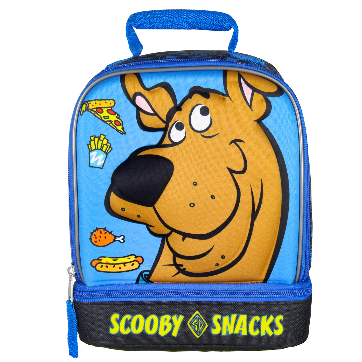 Scooby-Doo Scooby Snacks Dual Compartment Insulated Lunch Tote Bag 10"