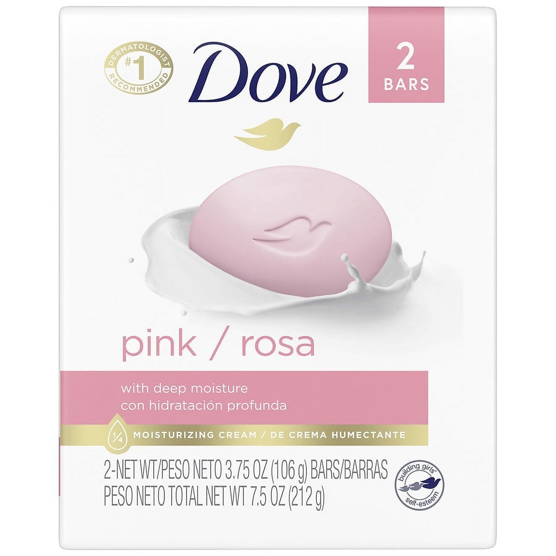 Dove Pink Beauty Bar Gentle Skin Cleanser 3.75 oz