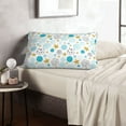 thumbnail image 6 of Naloa Gold Stars Blue Dots Pattern Pillowcase, Throw Pillowcase, Wrinkle-Free, Stain-Resistant with Hidden Zipper for Bedroom Sofa-20"x30", 6 of 6