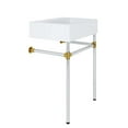 thumbnail image 4 of Modway Redeem 24" Wall-Mount Stainless Steel Bathroom Vanity in Silver/White, 4 of 8