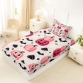 thumbnail image 4 of Manfei Gothic Spider Web Print Twin Sheets,Bat And Skull Halloween Bedding,3-Piece,1 Flat Sheet,1 Fitted Sheet and 1 Pillowcase, 4 of 6