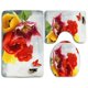 thumbnail image 1 of Juego de alfombras de baño ABPHQTO Tulipanes coloridos de primavera 3 piezas, 1 of 2