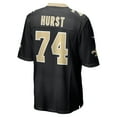 thumbnail image 3 of Men's Nike James Hurst Black New Orleans Saints Game Jersey, 3 of 4