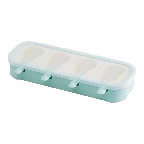 Bandeja de hielo de silicona, helado de dibujos animados de verano, caja de helado DIY, palito de hielo para el hogar Wmkox8yii hjk4839