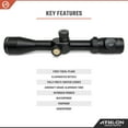 thumbnail image 5 of Athlon Optics Talos BTR Riflescope 4-14x44mm, 30mm Main Tube, APLR2 FFP IR MIL Reticle, Black, 5 of 6