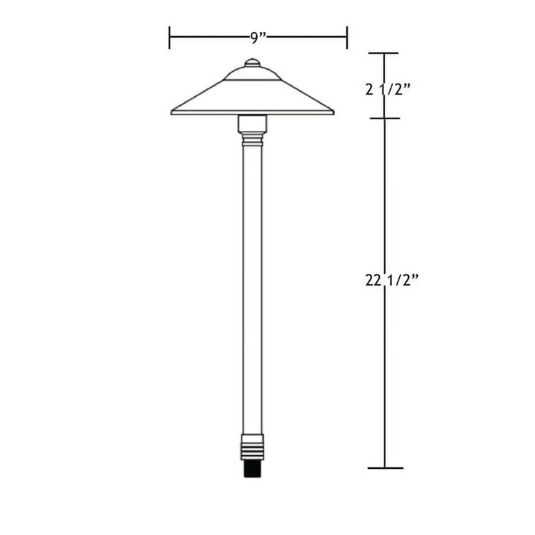 Solid Brass Solar Lighting Kit (2 Path Lights & 2 Spotlights)