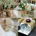 thumbnail image 4 of 5 ft. x 25 ft. 13 oz. Natural Burlap Fabric Accessory for Wedding Decorations, Table Runners, Rustic Party Decor, 4 of 5