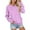 Light Purple, variant on Women's V-Neck Pullover Sweatshirt, Oversized Loose Fit Long Sleeve Casual Top with Pockets, Soft Comfortable Winter Fall Y2K Style, [Color], [Size]