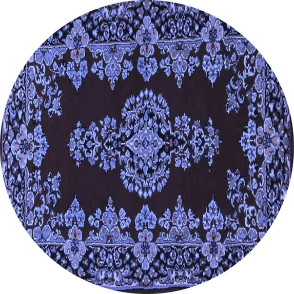 Ahgly Company Indoor Round Persian Blue Traditional Area Rugs, 6' Round