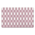 thumbnail image 1 of Checkered Bathroom Rug Runner: Long, Luxurious & Non-Slip (20x32in): Water Absorbent, Large Bath Mat, Soft Microfiber, Machine Washable, Perfect for Bathroom, Bathtub, Hallway, 1 of 5