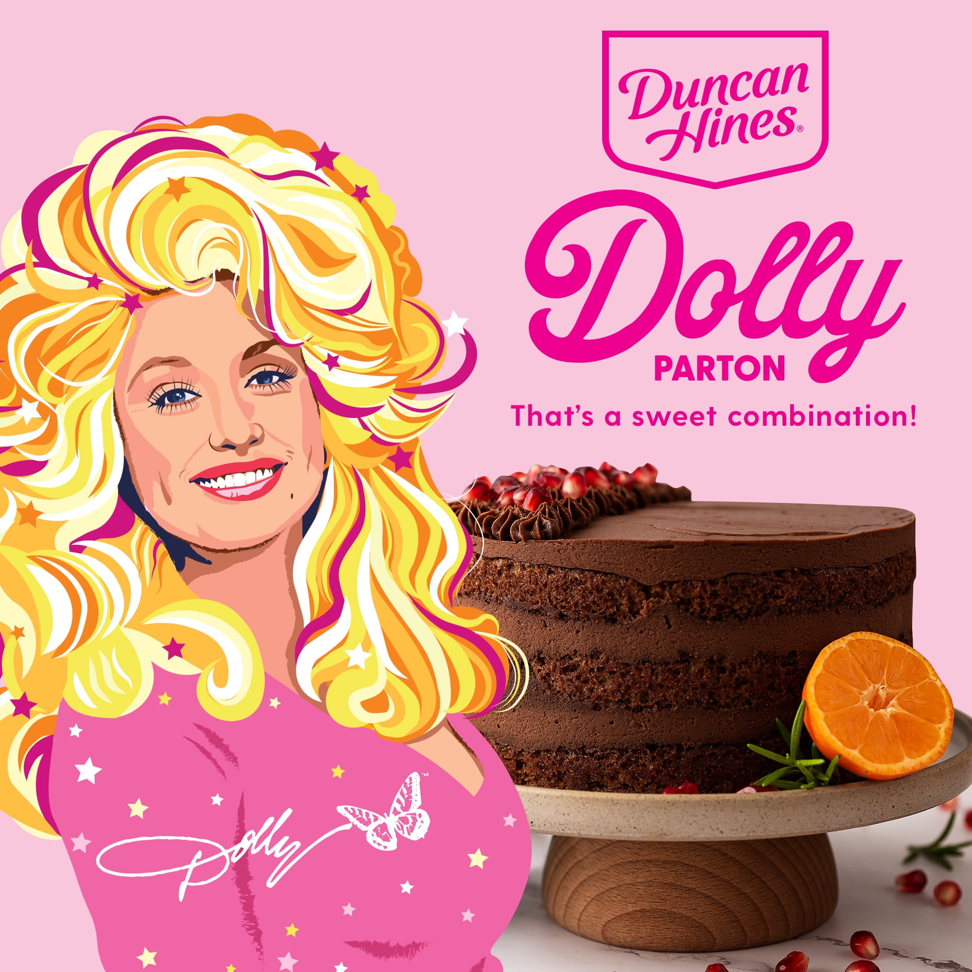 (4 pack) Duncan Hines Dolly Parton's Favorite Chocolate Buttercream Flavored Cake Frosting, 16 oz.